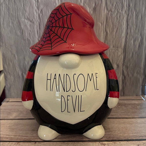 🎃 Rae Dunn Handsome Devil Gnome Canister - Picture 2 of 5